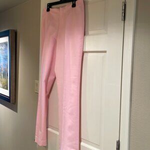 No Label (Ellen Tracy?) Pink Cotton/Spandex Pink Slim flat front Pants - Size 6